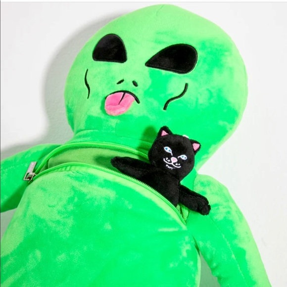 Rip N Dip Alien Plush Backpack - Picture 2 of 5